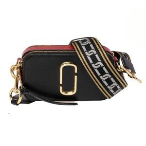Marc Jacobs Snapshot Camera Crossbody Sling Bag Tricolor Patent Leather